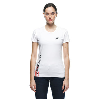 Dainese Casual Logo Lady T-Shirt - White/Black