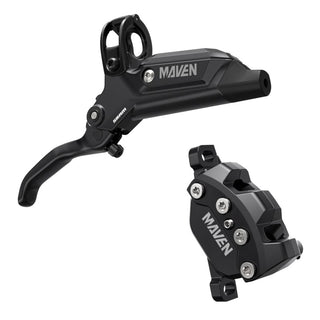 SRAM Disc Brake Maven Base - Aluminum Lever - Stainless Hardware - Reach Adj - Diffusion Black - Front/Rear - 2000mm Hose (includes MMX Clamp -20P-2 Bracket -Bleeding Edge Tool) A1