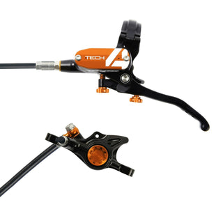 Hope Tech4 X2 Brake Front Black Cable - Black/Orange