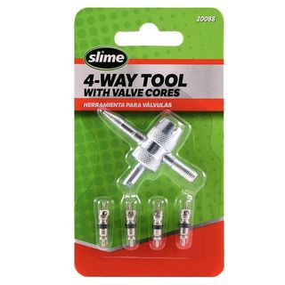 Slime 4-Way Tool With Valve Cores