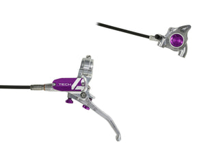 Hope Tech 4 X2 FM Brake Rear Black Cable - Silver/Purple
