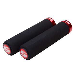 SRAM Locking Grips Foam 129mm Black with Single Black Clamp and End Plugs