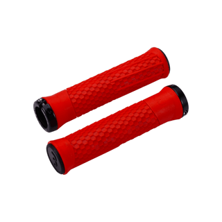 BBB Cycling BHG-95-RE-142 Python Handlebar Grips - 142 Black/Red