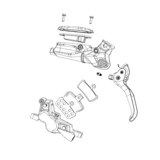 SRAM Post Spacer Set - 20 S (Includes Titanium T25 Caliper Mounting Bolts (Standard)