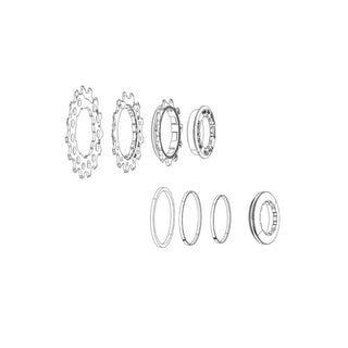 SRAM CASSETTE STEALTH RING SET XG1290 RED 10-28 (INCLUDE 1 DAMPERINGS OF EACH SIZE)