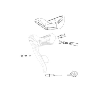 SRAM SHIFTER CLAMP KIT ELECTRONIC SHIFTER RIM BRAKE (EB) RED FORCE ETAP AXS PAIR