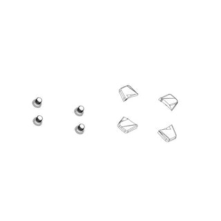 SRAM CRANK CHAINRING NUT SPACER KIT 2MM ALUMINUM BLACK QTY5