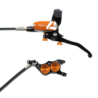 Hope Tech4 E4 Brake Rear Black Cable - Black/Orange