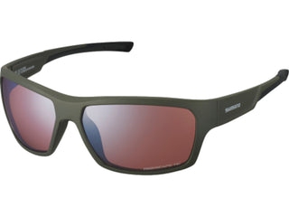 Shimano Pulsar Sunglasses Bronze Green (Ridescape High Contrast Lens)