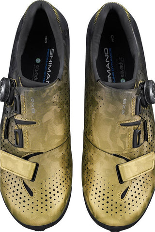 Shimano RX800 Womens SPD Gravel Racing Shoes Yellow/Gold