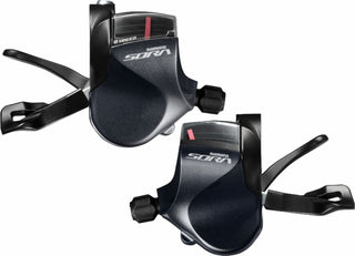 Shimano Sora SL-R3000 3x9 Speed Shift Lever Set Grey/Black