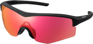 Shimano Spark Sunglasses Matte Black w/ Red Ridescape Road Lens