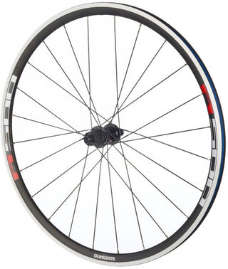 Shimano Tiagra WH-R501 700C QR Clincher Rear Road Wheel Black/Silver (Shimano 10sp)