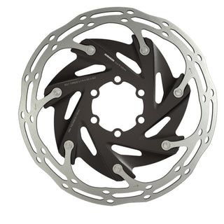 SRAM Rotor Centerline X Road 2 Piece CenterLock 160mm Black Rounded (includes internal tooled lockring)
