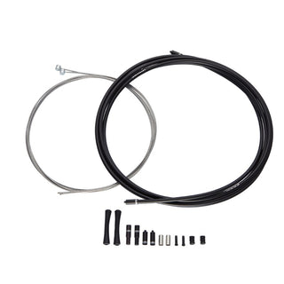 SRAM SlickWire Pro Ext Long Road Brake Cable Kit 5mm Black (1x1350mm - 1x2750mm 1.5mm pol SS cables - 5mm Kevlar® reinforced linear strand housing -ferrules -end caps -frame protectors)