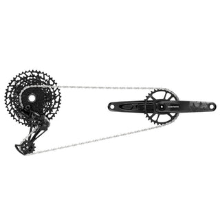 SRAM NX Eagle DUB Groupset (Rear Der - Trigger Shifter w Clamp - Crankset DUB 12s 175 w DM 32t X-SYNC Chainring - Chain 126 links 12s -Cassette PG-1230 11-50t - Chaingap Gauge)