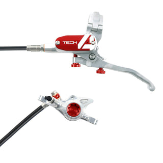 Hope Tech4 X2 Brake Rear Black Cable - Silver/Red