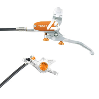 Hope Tech4 X2 Brake Rear Black Cable - Silver/Orange