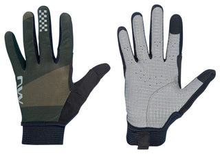 Northwave Air LF Full Finger Gloves - Green Fore/Grey